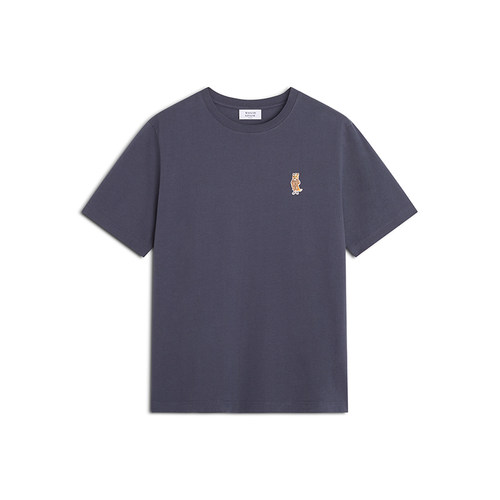 MAISON KITSUNE 26春夏新款男士纯棉圆领短袖T恤衫银泰百货