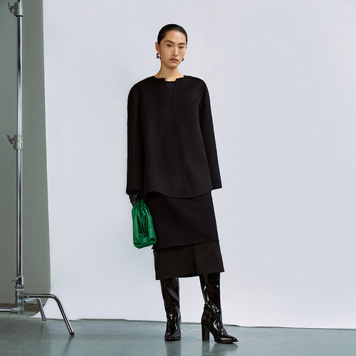 INSPIRE双面尼两穿套头大衣