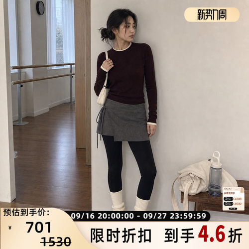 RECTO女修身百搭羊毛衫