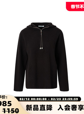 Kar Peiskos 秋冬新款女士山羊绒连帽羊毛衫毛衣银泰百货 301600