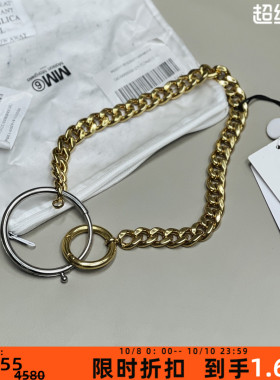 MM6 Maison Margiela 黄铜材质男女同款设计项链银泰百货 301596