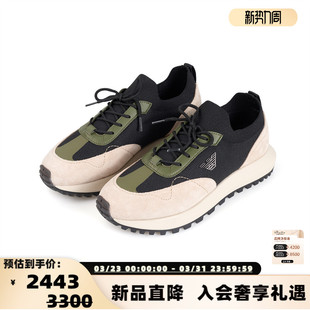 ARMANI 银泰百货 秋冬新款 拼色系带运动鞋 301574 男士 EMPORIO