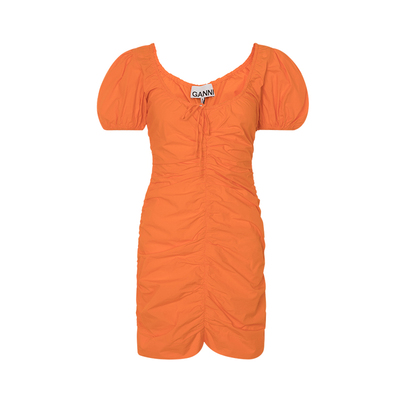 GANNI女士泡泡袖连衣裙