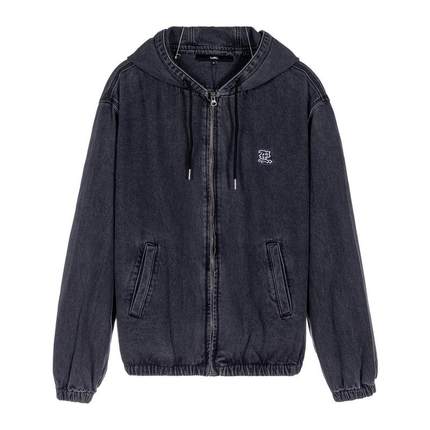 LMC 秋冬男士连帽牛仔夹克外套水洗产品银泰百货精品 301574