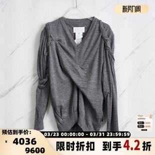 银泰百货精品 早秋女士裹身羊毛针织衫 301596 Margiela Maison