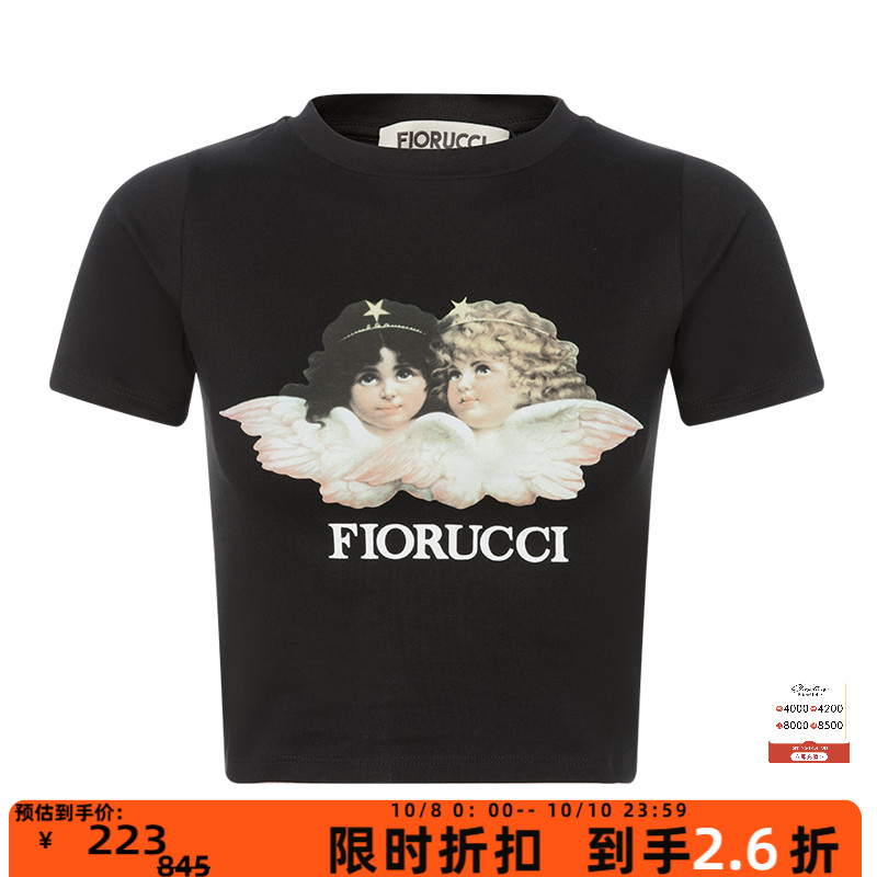 FIORUCCI女士短款修身短袖T恤