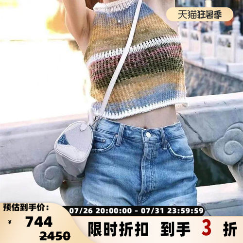 Mother 春夏款女士潮流时尚破洞牛仔短裤银泰百货精品 301596