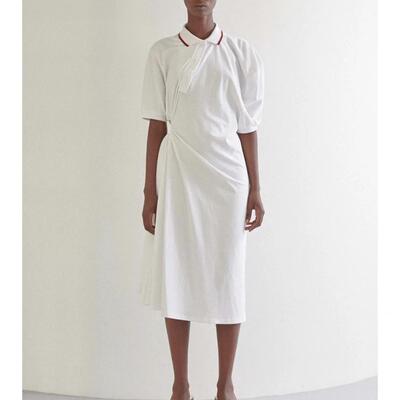 Pushbutton 春夏款女士logo抽绳设计连衣裙银泰百货精品 301596
