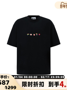 PROJECTJOIN 春夏男士圆领像素画休闲短袖T恤300228