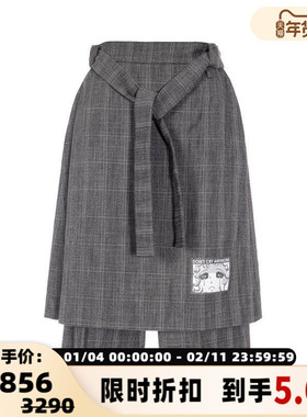 pushBUTTON 春季女士假两件叠搭五分短裤301574