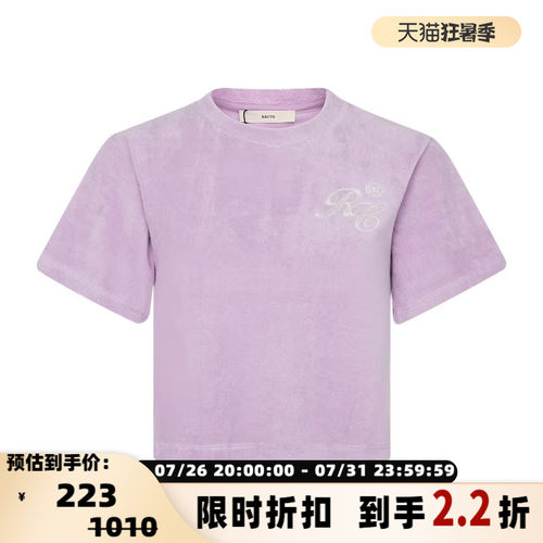 RECTO女士时尚休闲短款短袖T恤