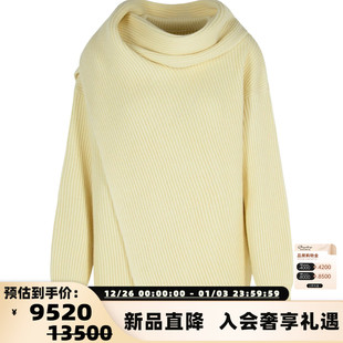 纯羊毛女士宽松高领毛衣银泰百货 25秋冬新款 301574 SANDER JIL