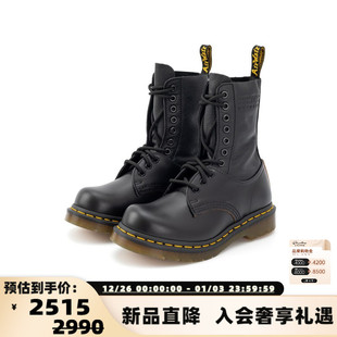 银泰百货精品301574 牛皮革系带中筒马丁靴 MM6经典 男女款