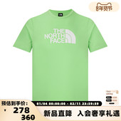 NORTH 绿色大徽标短袖 FACE THE 北面 男女同款 T恤银泰百货 300217