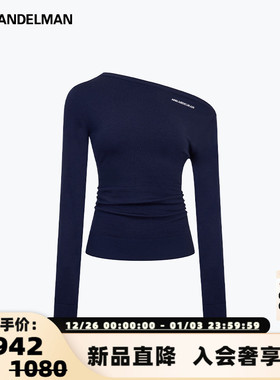 ANN ANDELMAN   25新款女士三穿薄款一字肩针织衫银泰百货 301286