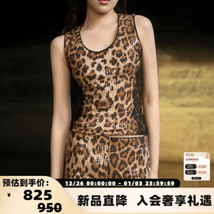 Alien 银泰百货 25新款 亮片豹纹短裤 301594 女士Lysa时尚 Dear