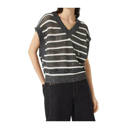 BC/Brunello Cucinelli  新款女士条纹针织背心银泰 301574