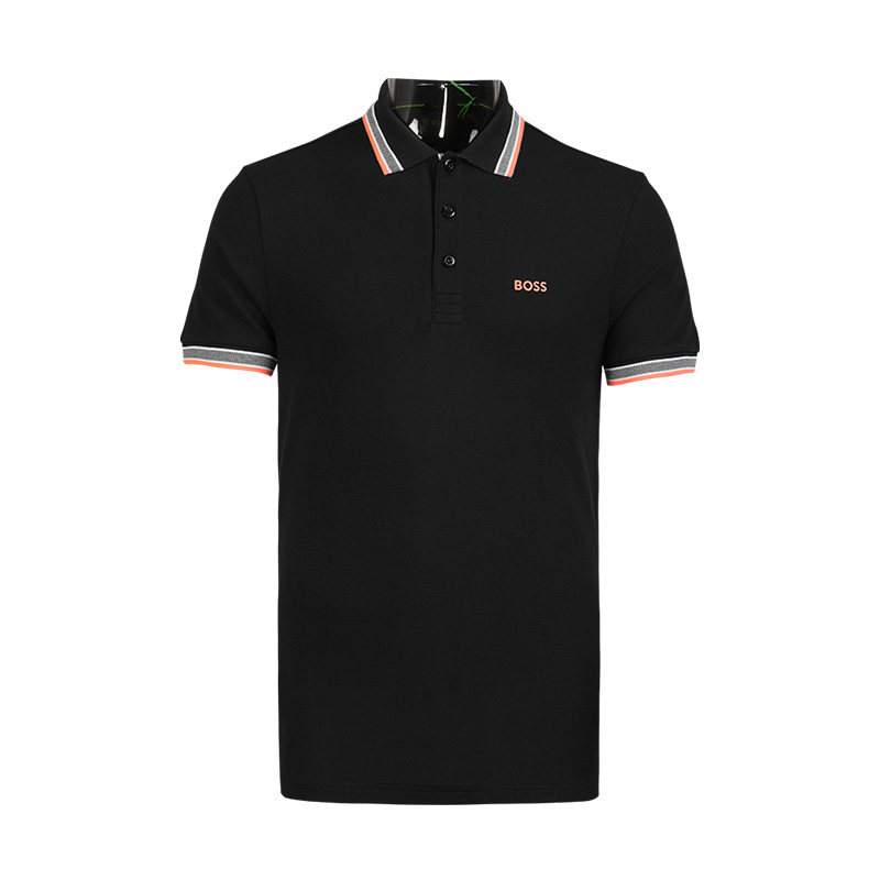 Hugo Boss 男士商务休闲短袖气质POLO衫银泰百货 301353