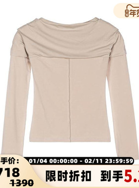 LOW CLASSIC 秋冬女士一字领上衣银泰百货精品 301574