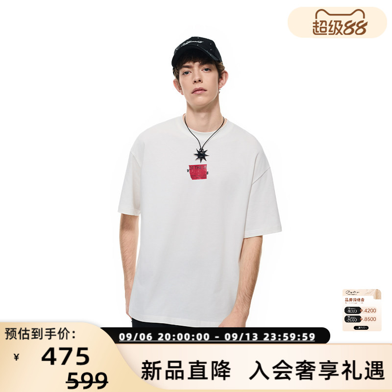 VETEMENTS26春夏新品男女同款时尚宽松纯棉短袖T恤银泰百货301446图片