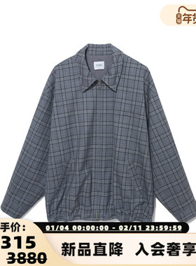 ANDAHALF 秋冬新款女士格纹精纺羊毛惠灵顿夹克银泰百货 301602