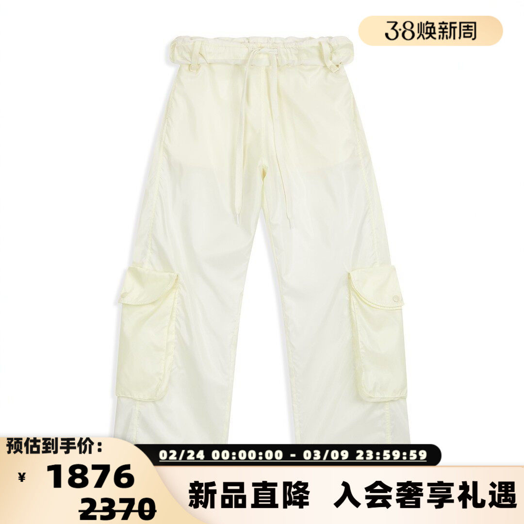 OPEN YY 26春夏新款女士系带时尚工装裤休闲裤银泰百货 - shoplinq西有奥莱旗舰店出品