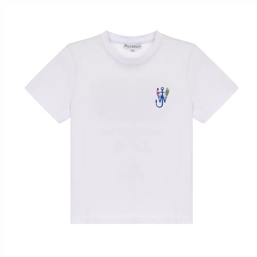 JW ANDERSON 夏季新款女士棉质圆领休闲短袖T恤银泰百货 301574