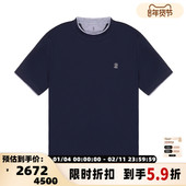 Brunello 短袖 Cucinelli 春夏新款 男士 圆领T恤银泰百货 301574