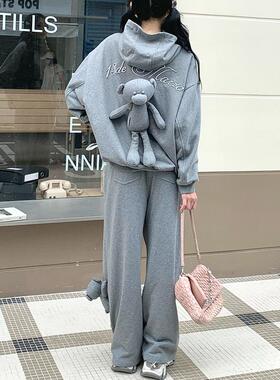 13DE MARZO女士秋冬阔腿休闲裤卫裤银泰百货精品 300178