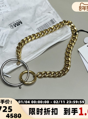 MM6 Maison Margiela 黄铜材质男女同款设计项链银泰百货 301596