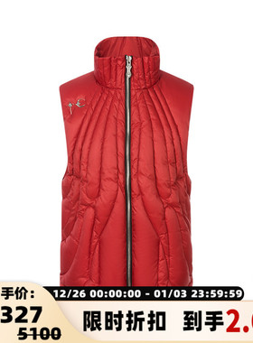 Thug Club 秋冬季款男士鹅绒保暖无袖上衣休闲羽绒服马甲