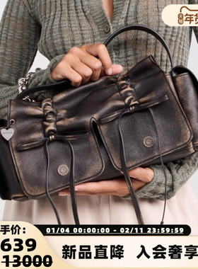 ACNE STUDIOS 25新款男女同款蝴蝶结腋下包手提包银泰百货 301574