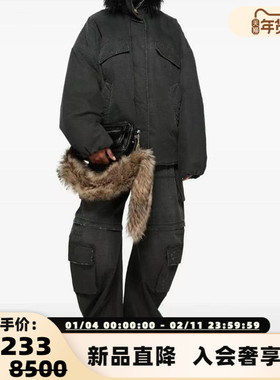 ACNE STUDIOS 25秋冬女士棉质休闲工装裤银泰百货 301574