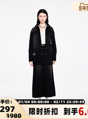 Valeria Obbaco秋冬男女同款复古苹果牛仔外套银泰百货301582