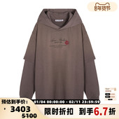 ACNE 301574 女士字母印花连帽卫衣银泰百货精品 STUDIOS 秋冬新款