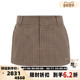WE11DONE 女士浅棕色短裙半身裙包臀裙银泰百货精品 301574