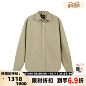 银泰百货 Hugo 300095 black系列宽松版 休闲衬衫 Boss雨果博斯 男士