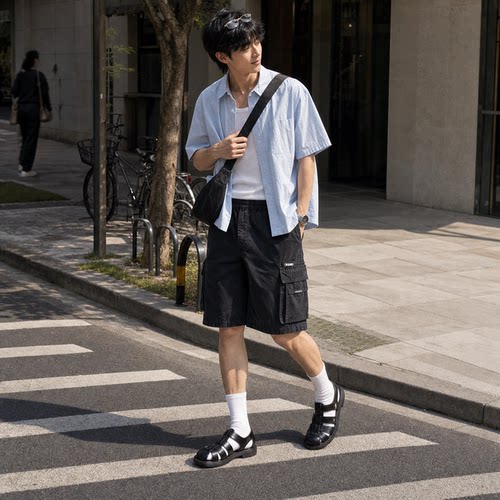 REPRESENT工装短裤休闲裤男士