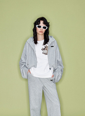 SHRO ENRO runway like breathe系列拉链连帽卫衣 301469