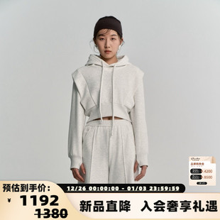 连帽卫衣银泰百货 Maca 女士Tommy短款 25新款 301594 Kaka