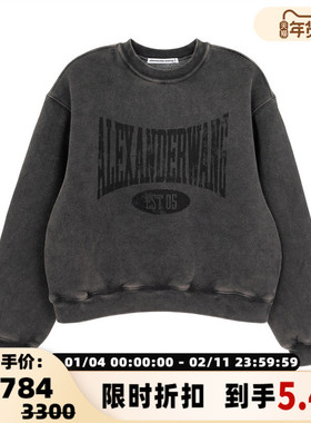 ALEXANDER WANG 春秋款女士运动休闲套头卫衣银泰百货 301574