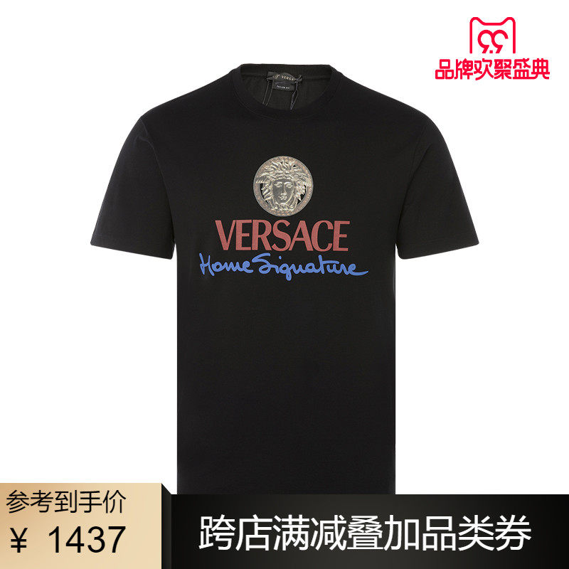 GIANNI VERSACE 男士 宽松 纯棉 T恤
