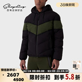 ARMANI 撞色连帽棉服银泰 阿玛尼 男士 301596 EA7秋冬款 EMPORIO