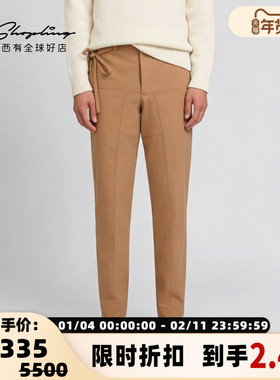 Acne Studios春夏男士简约宽松系带直筒休闲裤银泰百货 301604