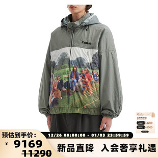 饰拉链连帽夹克银泰百货 UNDERCOVER 照片图案装 男士 301574 25新款