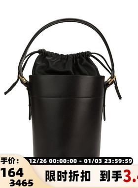 Soeur 春夏新款女士法国Nevada牛皮肩带可脱卸手提包水桶包