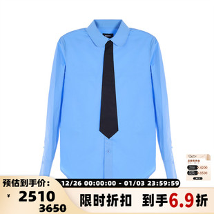 银泰百货 WE11DONE 衬衫 女士棉质潮流纯色长袖 301574 秋冬新款