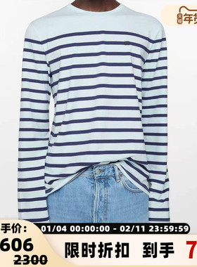 ACNE STUDIOS 秋冬新款男女同款长袖圆领T恤银泰百货精品 301574