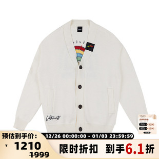 针织外套 情侣毛衣男女宽松休闲V领开衫 301446 春季 VETEMENTS