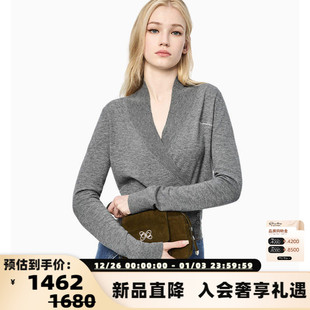 女士修身 秋冬新款 包裹式 针织开衫 301286 ANN 银泰百货 ANDELMAN